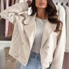 Solid Color Long Sleeve Puff Short Jacket