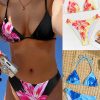 Printed Bikini Tie Triangle Sexy Two-Piece Swimsuit