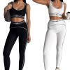 Women summer yoga sports vest fitness two-piece set